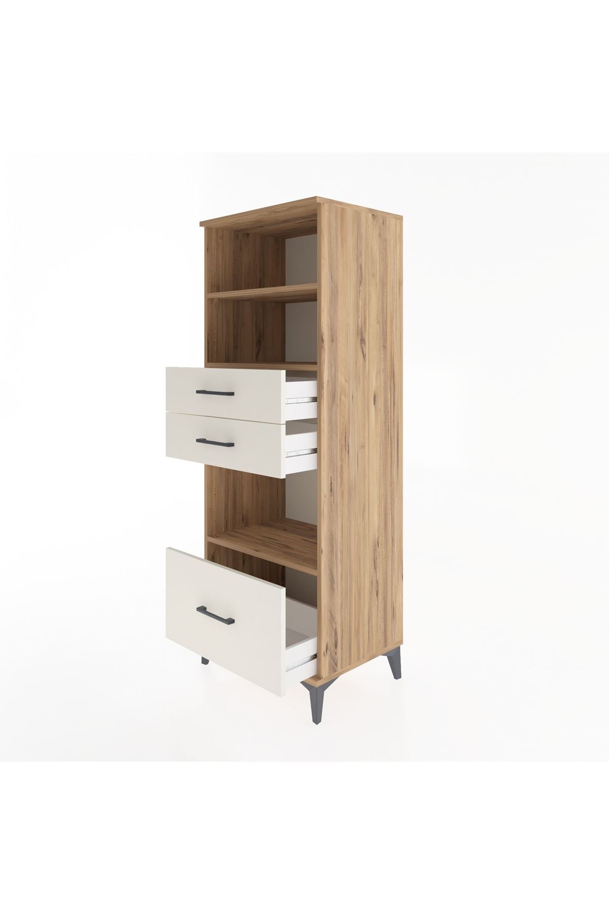 Hyperion Dolap 3 Raflı 3 Çekmeceli 60x44x163 - S53M012V7B