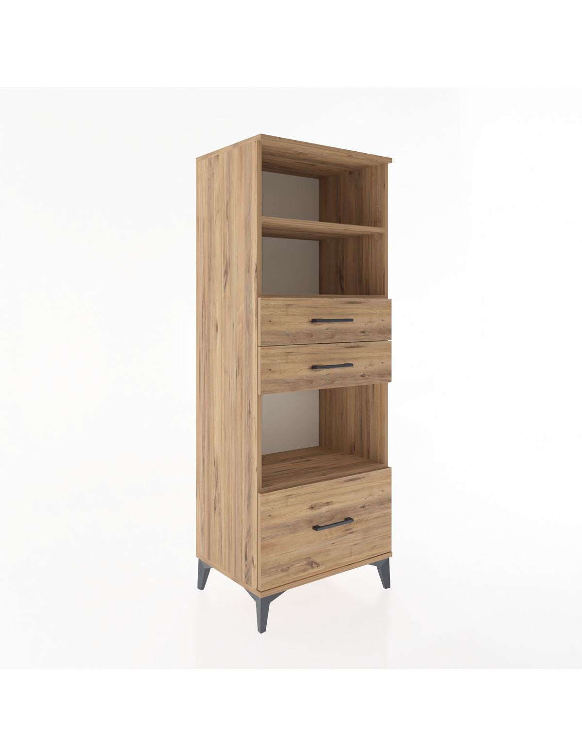 Hyperion Dolap 3 Raflı 3 Çekmeceli 60x44x163 - S53M012V9B