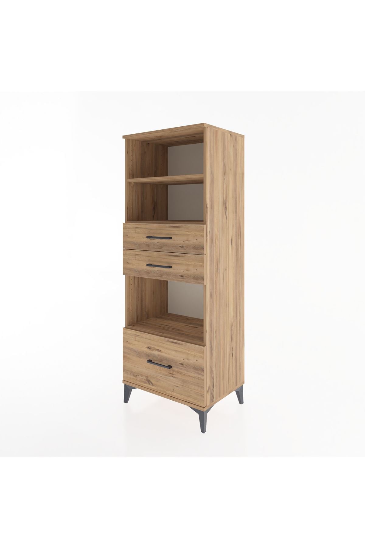 Hyperion Dolap 3 Raflı 3 Çekmeceli 60x44x163 - S53M012V9B