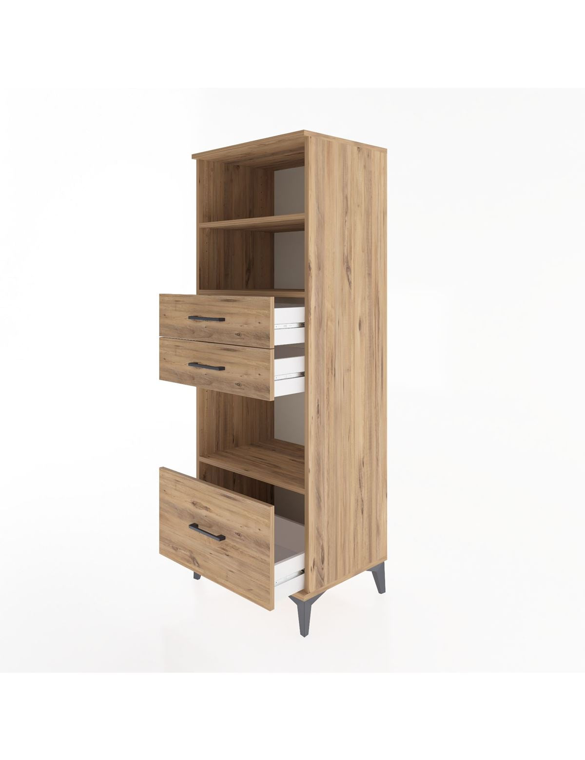 Hyperion Dolap 3 Raflı 3 Çekmeceli 60x44x163 - S53M012V9B
