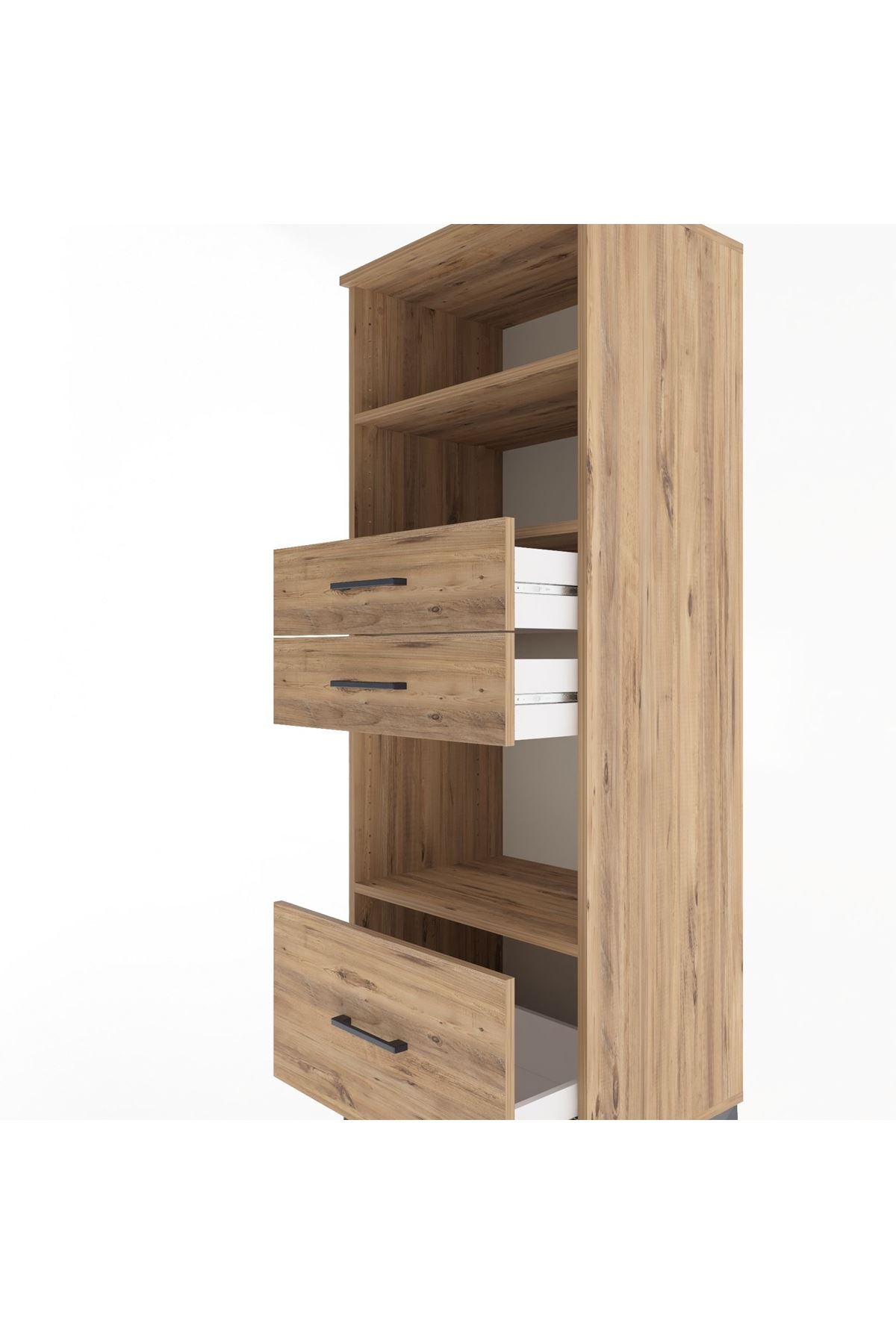 Hyperion Dolap 3 Raflı 3 Çekmeceli 60x44x163 - S53M012V9B