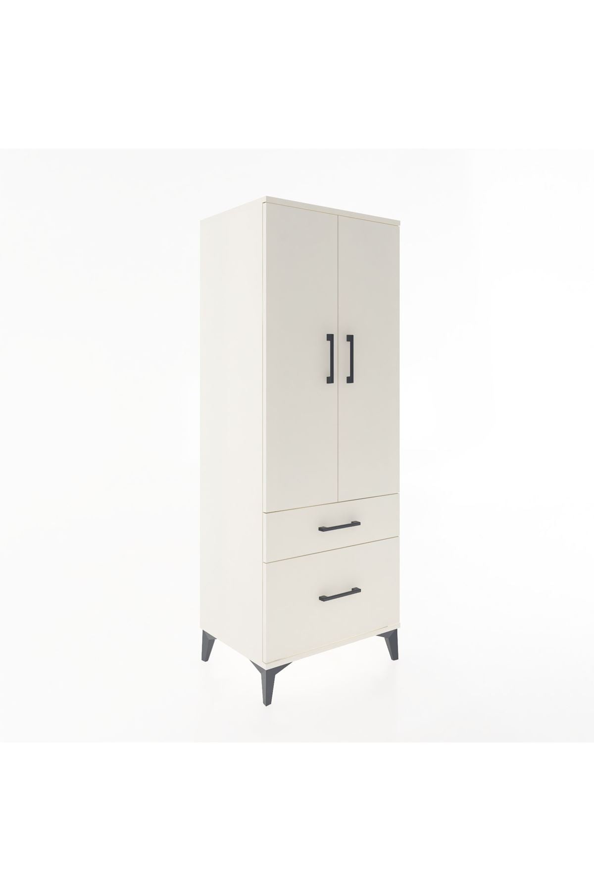 Hyperion Dolap 3 Raflı 2 Çekmeceli 2 Kapaklı 60x44x163 - S53M013V1B