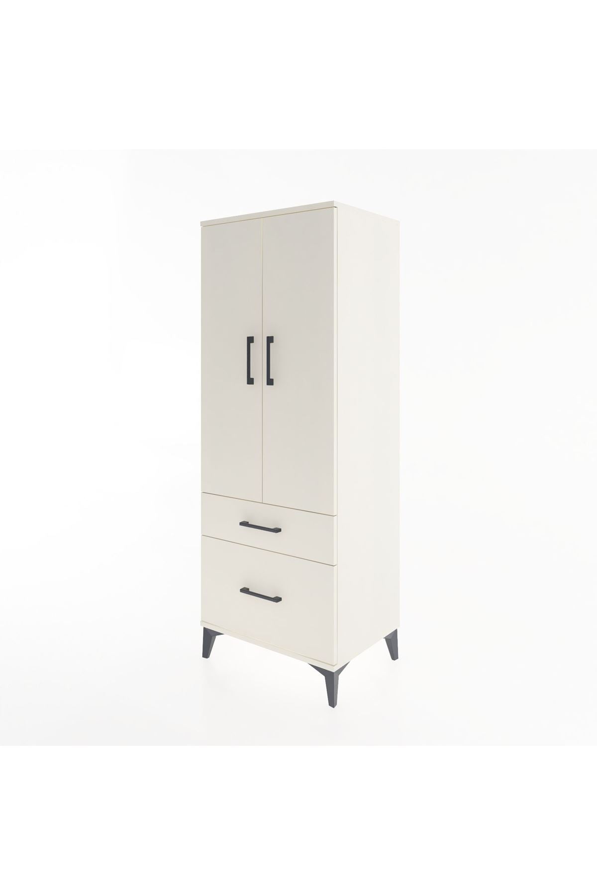 Hyperion Dolap 3 Raflı 2 Çekmeceli 2 Kapaklı 60x44x163 - S53M013V1B