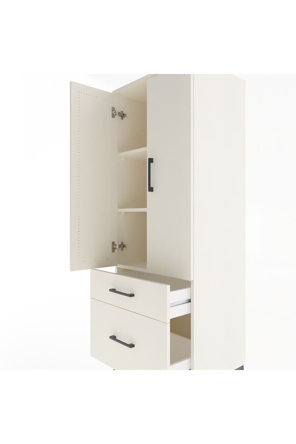 Hyperion Dolap 3 Raflı 2 Çekmeceli 2 Kapaklı 60x44x163 - S53M013V1B