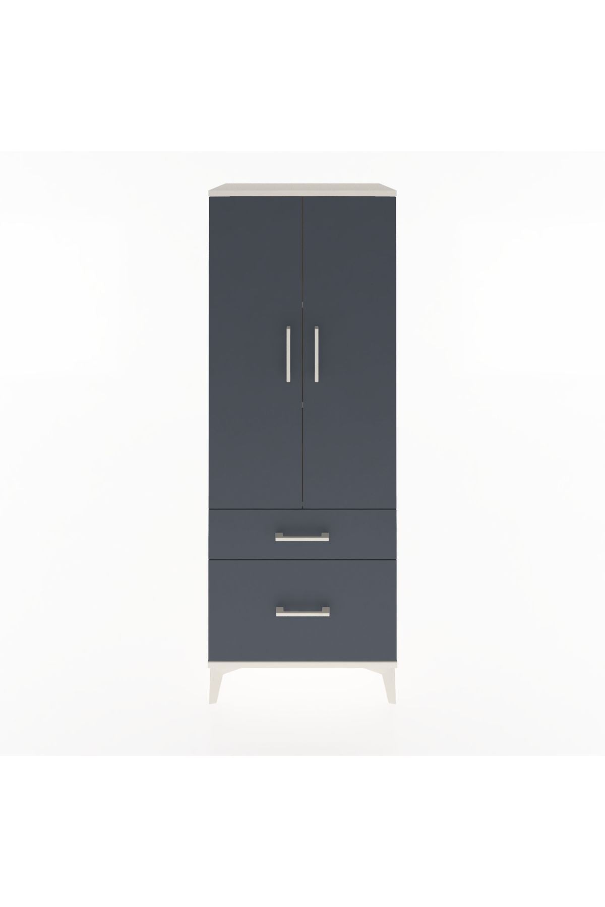 Hyperion Dolap 3 Raflı 2 Çekmeceli 2 Kapaklı 60x44x163 - S53M013V2B