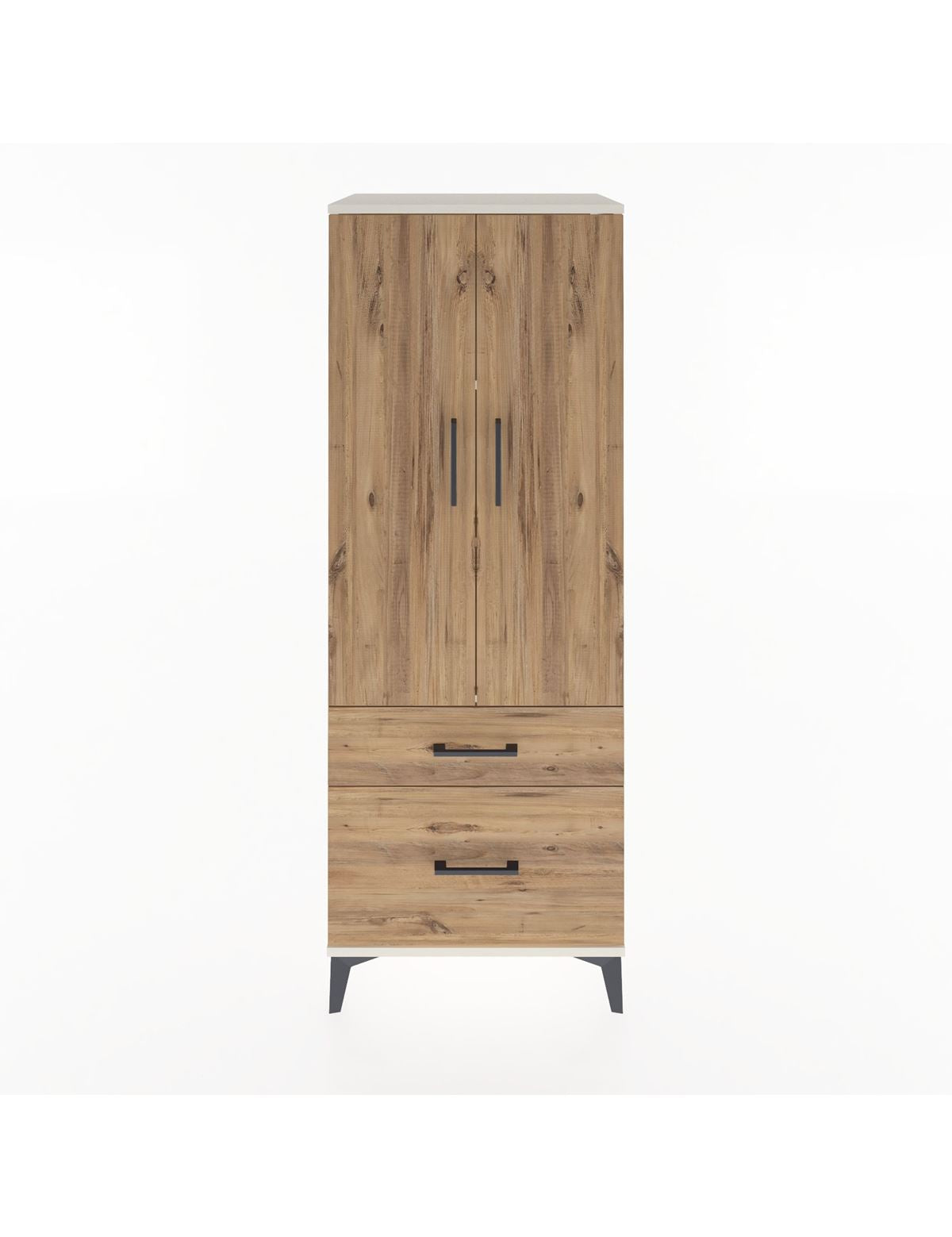 Hyperion Dolap 3 Raflı 2 Çekmeceli 2 Kapaklı 60x44x163 - S53M013V3B