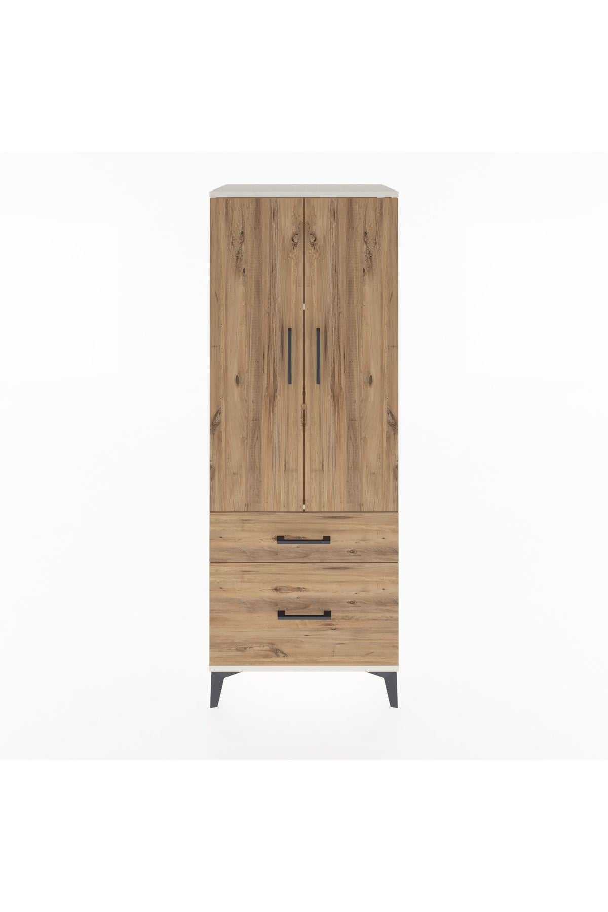 Hyperion Dolap 3 Raflı 2 Çekmeceli 2 Kapaklı 60x44x163 - S53M013V3B