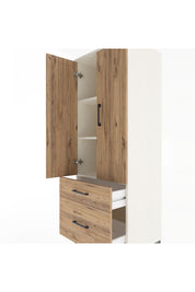 Hyperion Dolap 3 Raflı 2 Çekmeceli 2 Kapaklı 60x44x163 - S53M013V3B