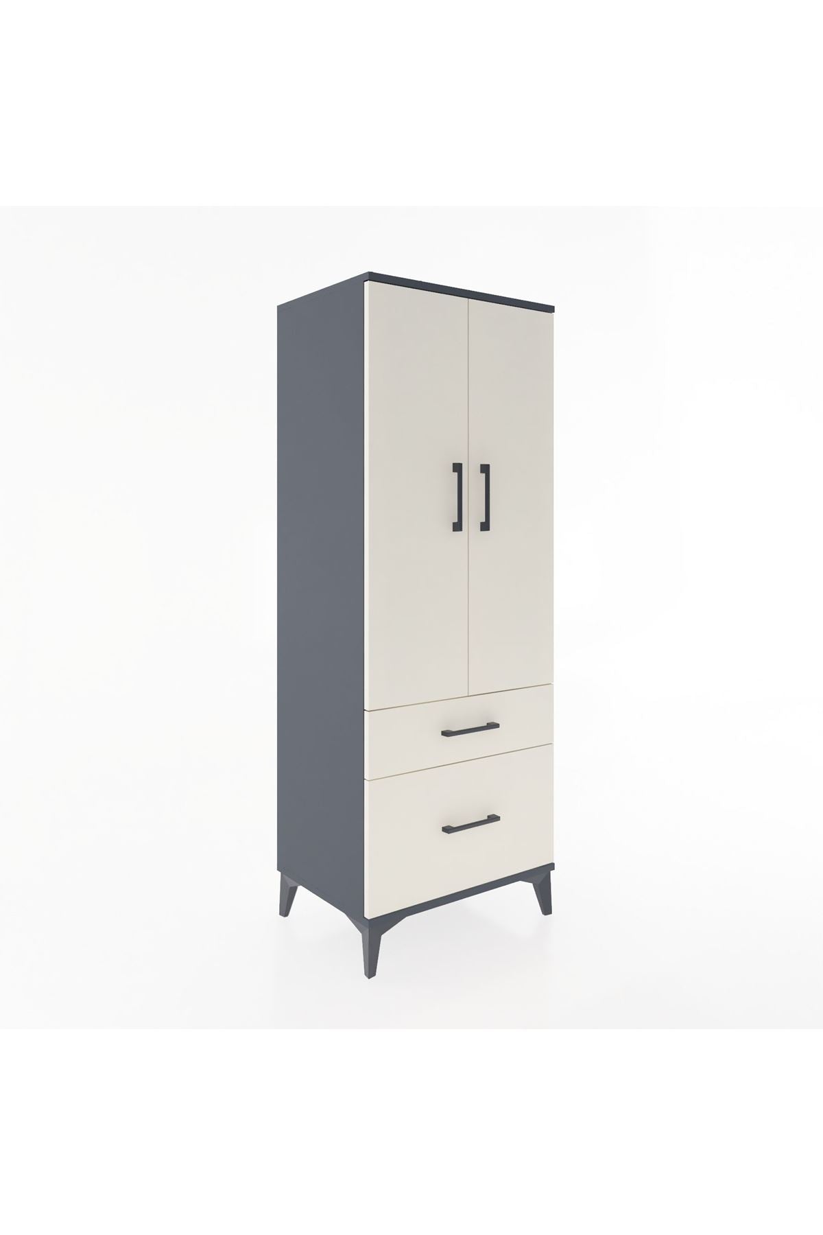 Hyperion Dolap 3 Raflı 2 Çekmeceli 2 Kapaklı 60x44x163 - S53M013V4B