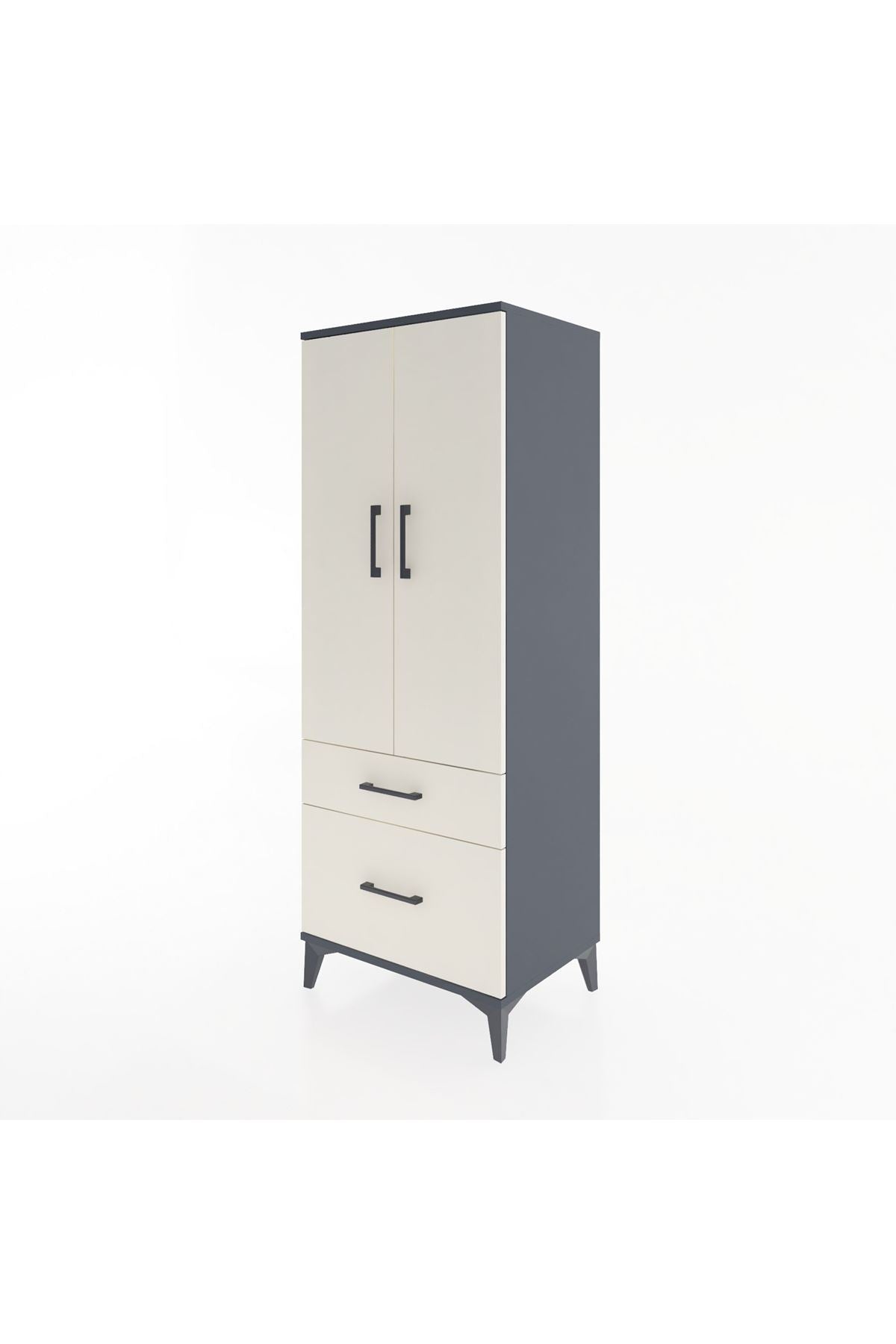 Hyperion Dolap 3 Raflı 2 Çekmeceli 2 Kapaklı 60x44x163 - S53M013V4B