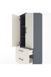 Hyperion Dolap 3 Raflı 2 Çekmeceli 2 Kapaklı 60x44x163 - S53M013V4B