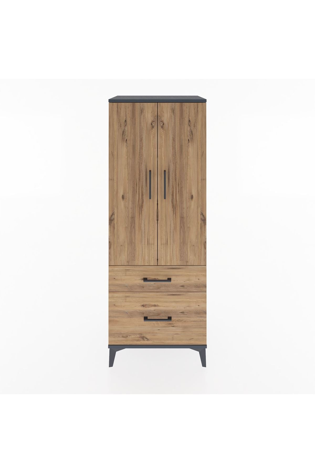 Hyperion Dolap 3 Raflı 2 Çekmeceli 2 Kapaklı 60x44x163 - S53M013V6B