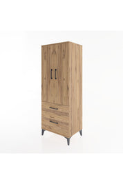 Hyperion Dolap 3 Raflı 2 Çekmeceli 2 Kapaklı 60x44x163 - S53M013V9B