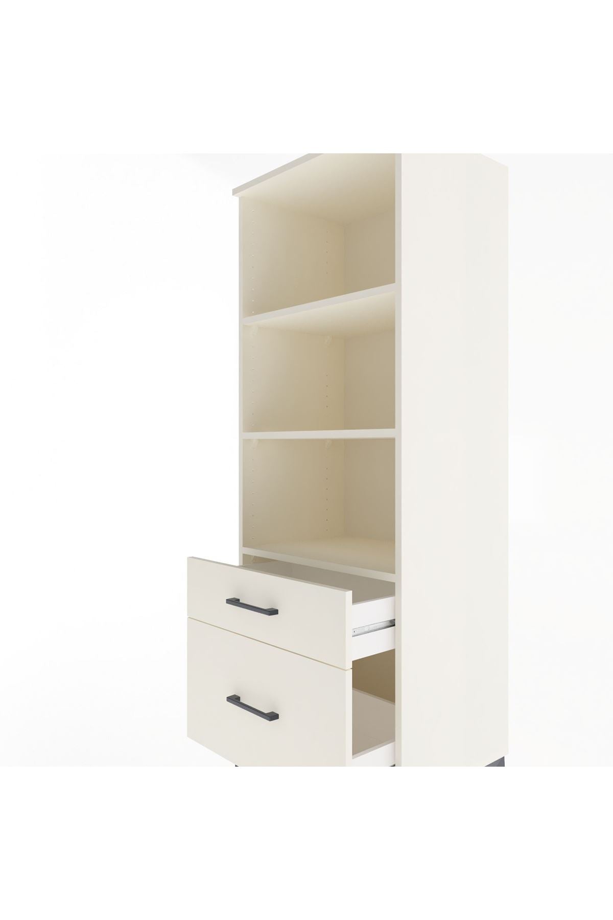 Hyperion Dolap 3 Raflı 2 Çekmeceli 60x44x163 - S53M014V1B