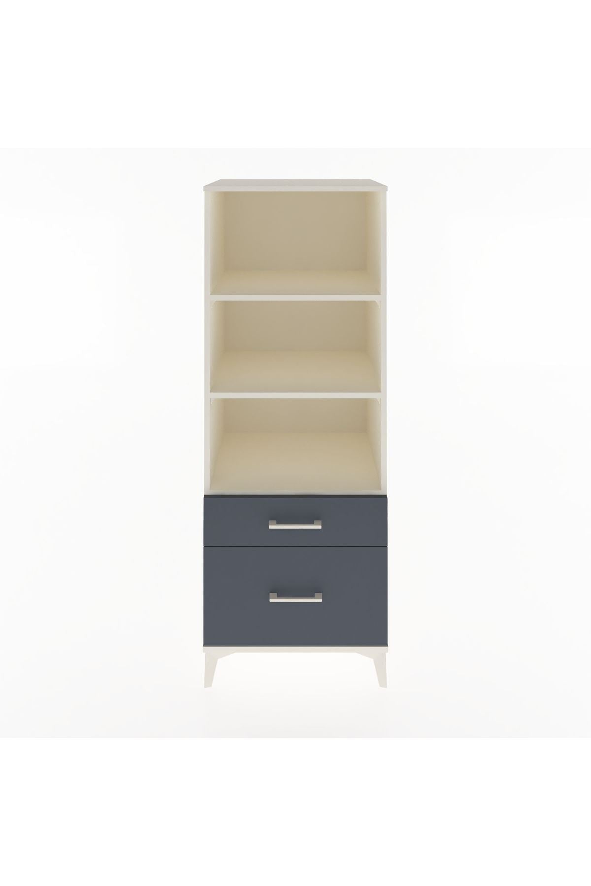 Hyperion Dolap 3 Raflı 2 Çekmeceli 60x44x163 - S53M014V2B