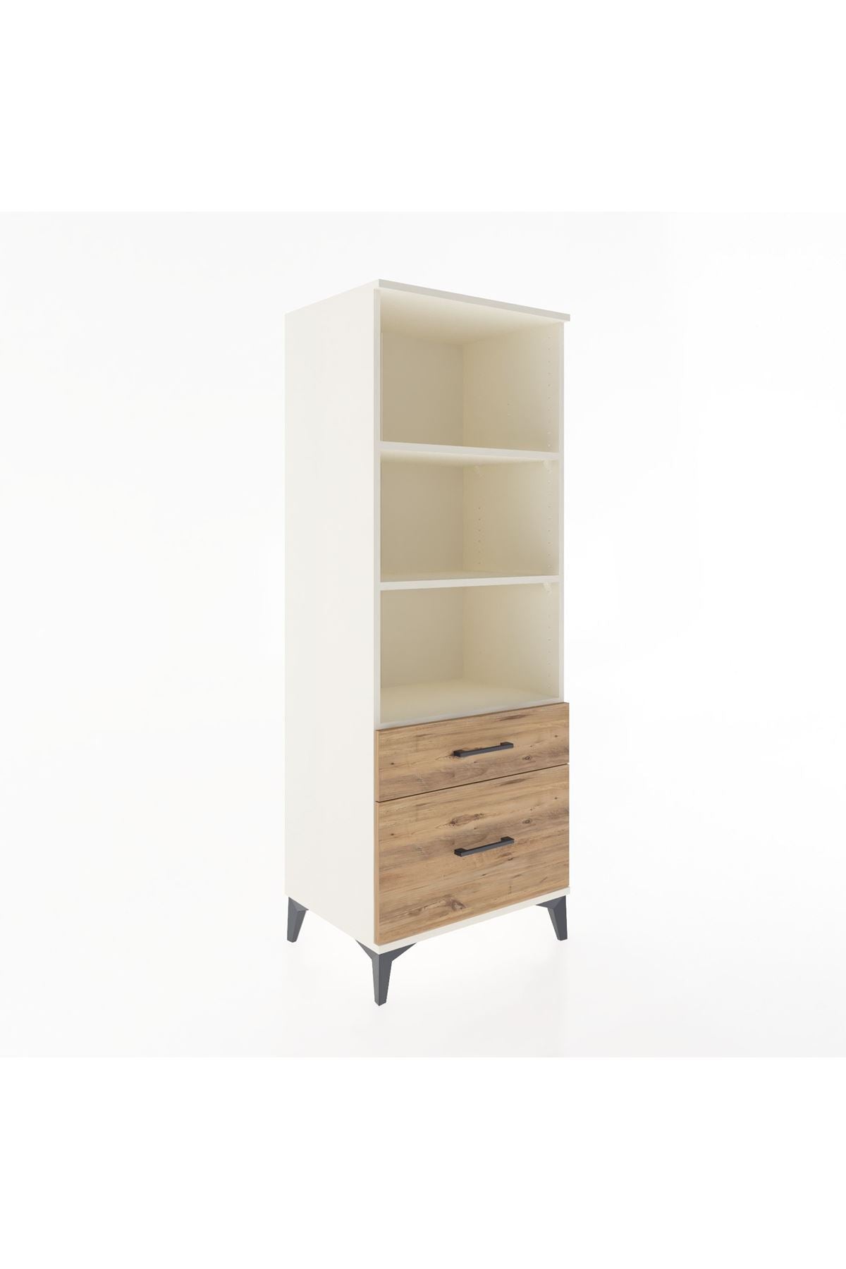 Hyperion Dolap 3 Raflı 2 Çekmeceli 60x44x163 - S53M014V3B