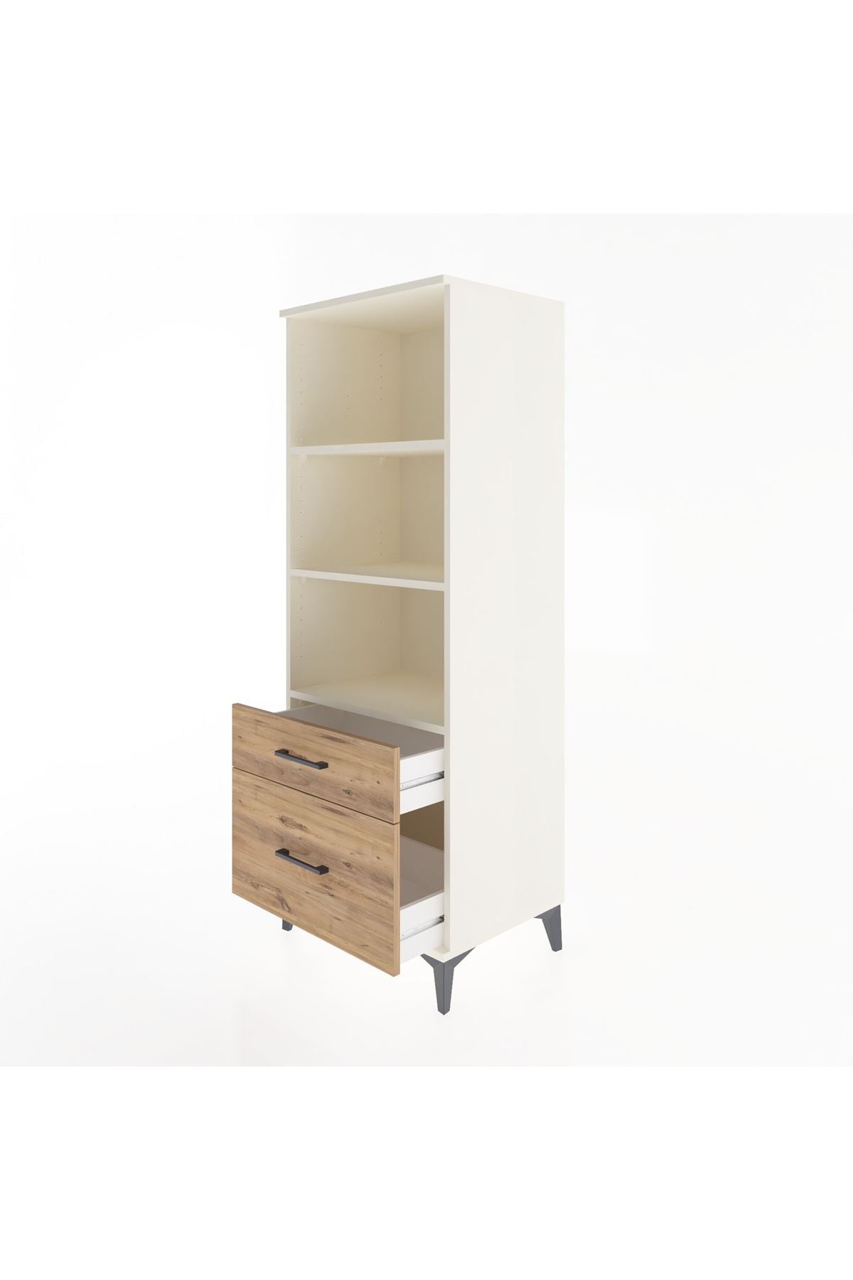 Hyperion Dolap 3 Raflı 2 Çekmeceli 60x44x163 - S53M014V3B