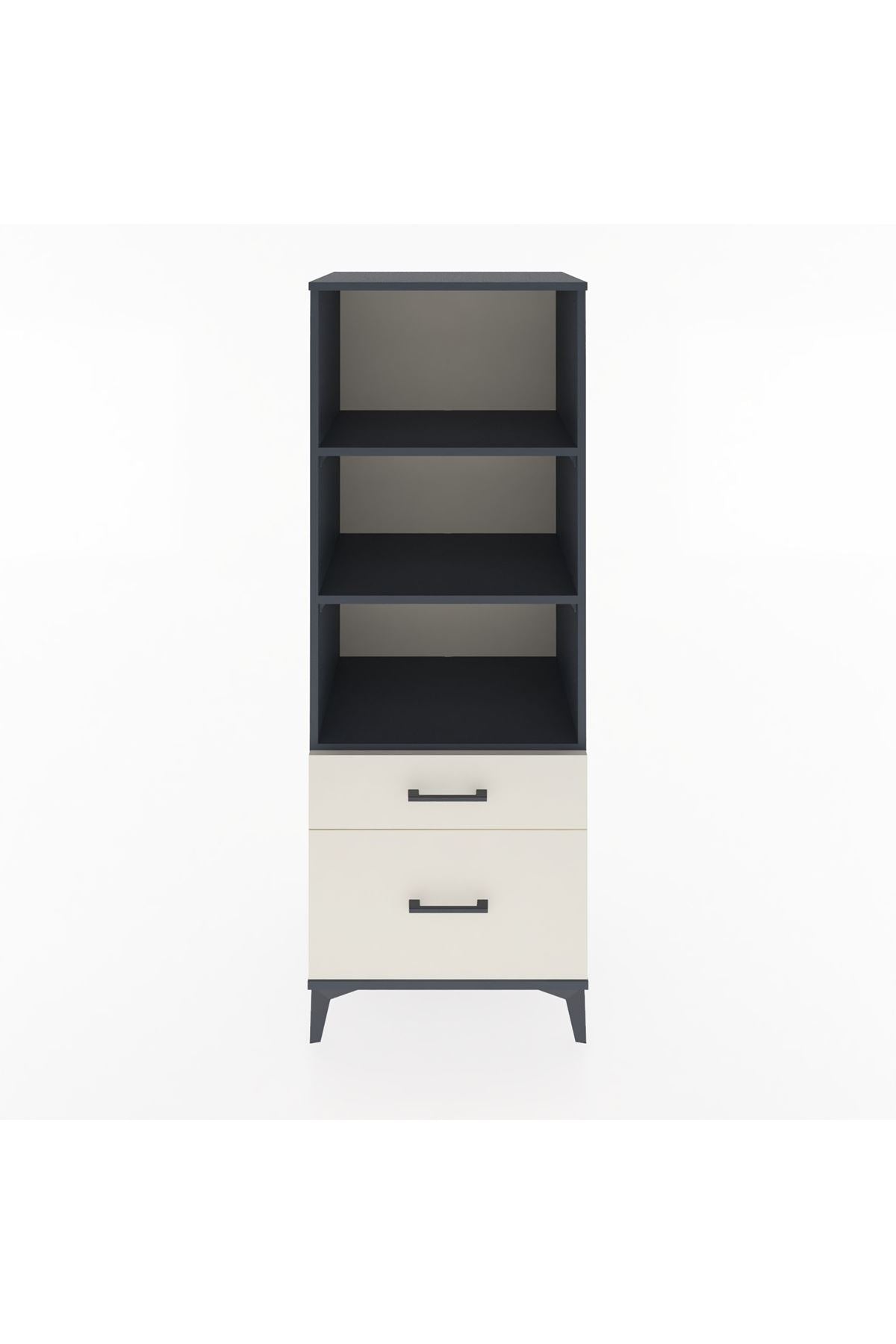 Hyperion Dolap 3 Raflı 2 Çekmeceli 60x44x163 - S53M014V4B