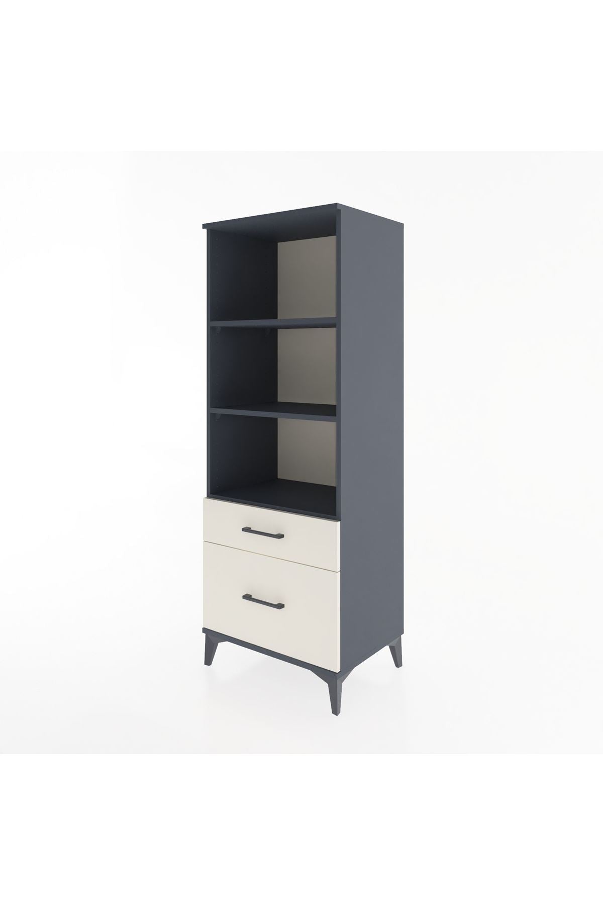 Hyperion Dolap 3 Raflı 2 Çekmeceli 60x44x163 - S53M014V4B