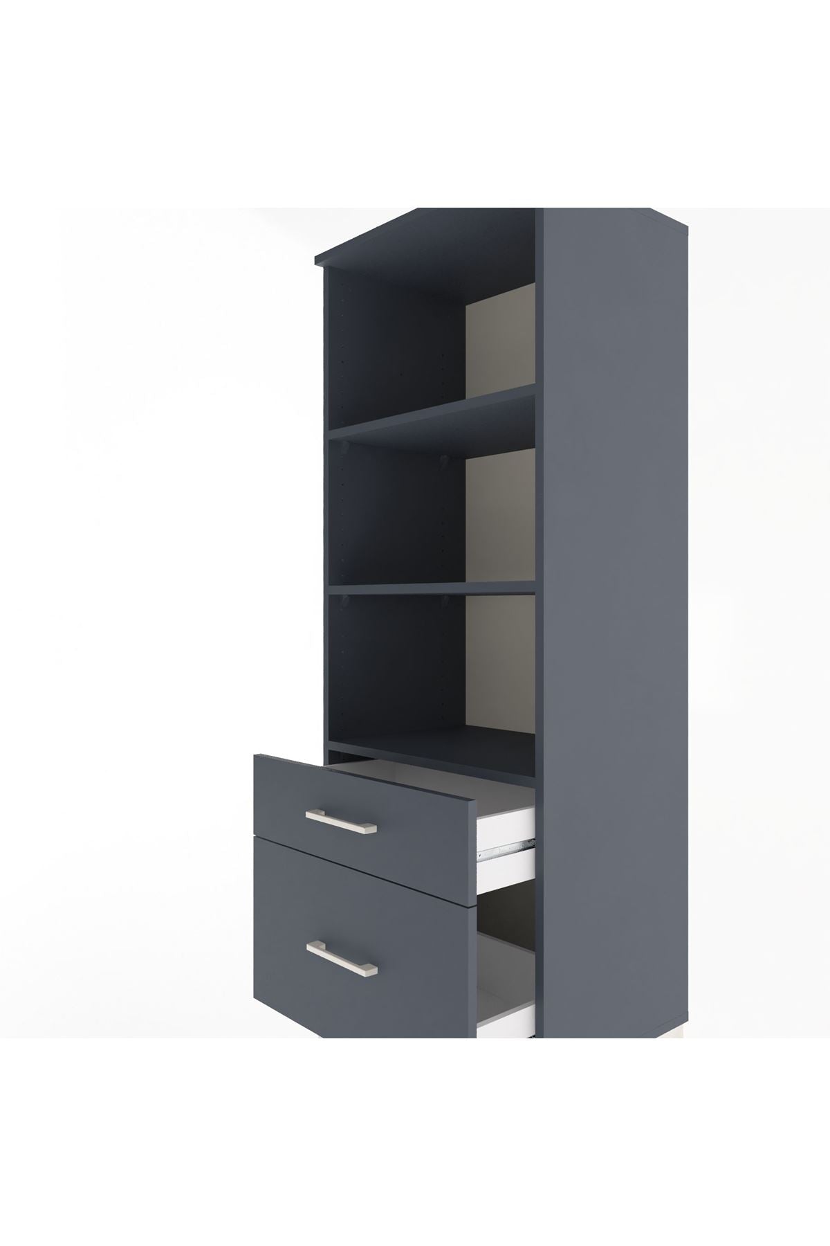 Hyperion Dolap 3 Raflı 2 Çekmeceli 60x44x163 - S53M014V5B