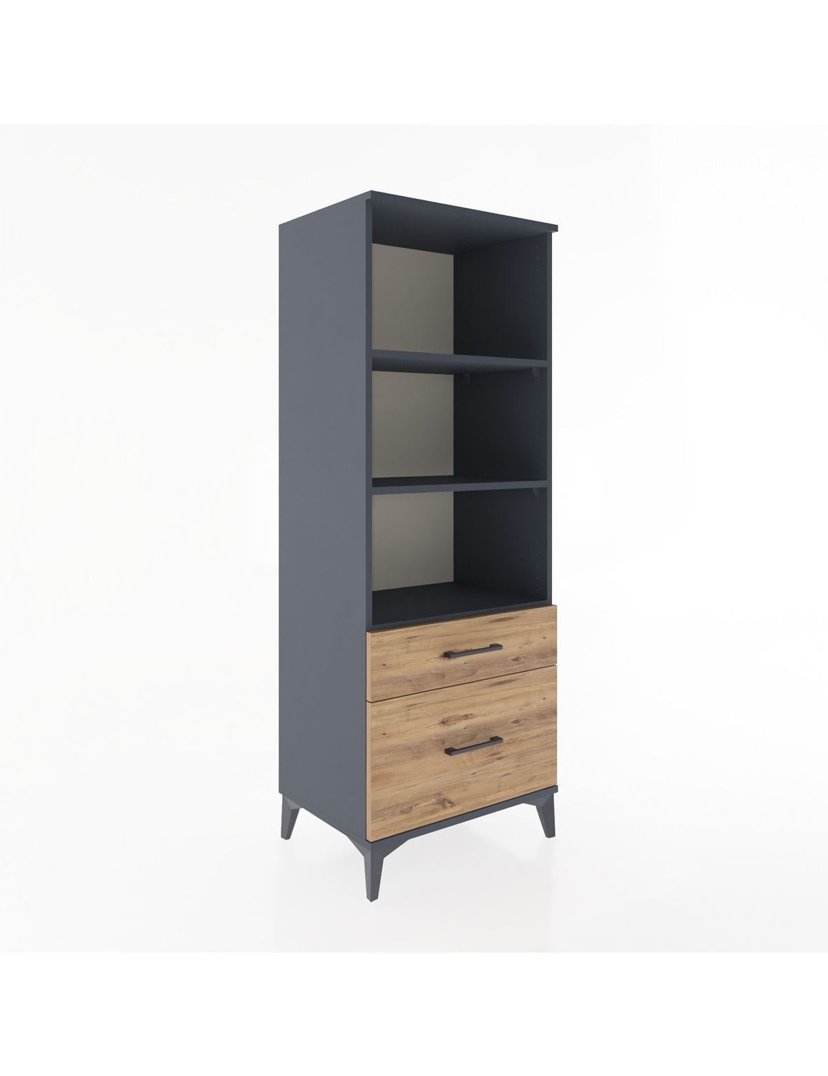 Hyperion Dolap 3 Raflı 2 Çekmeceli 60x44x163 - S53M014V6B