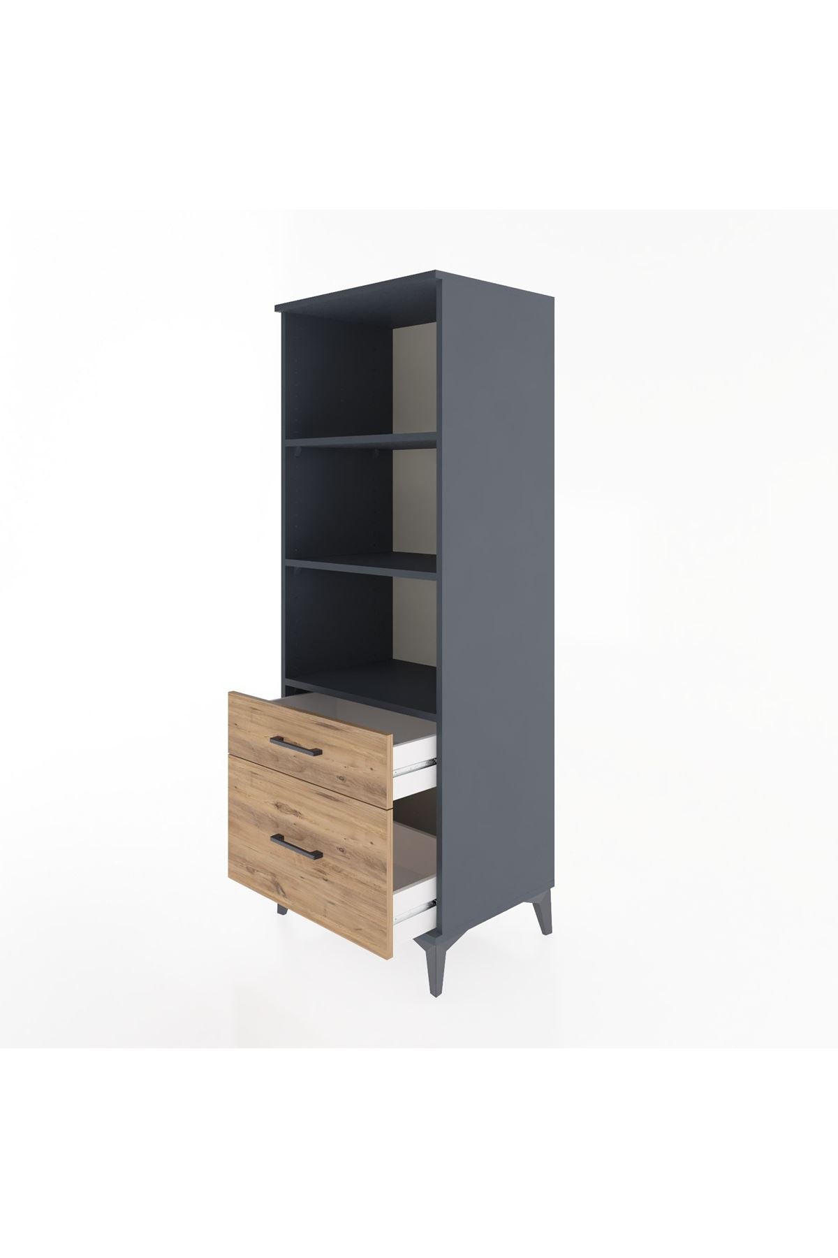 Hyperion Dolap 3 Raflı 2 Çekmeceli 60x44x163 - S53M014V6B