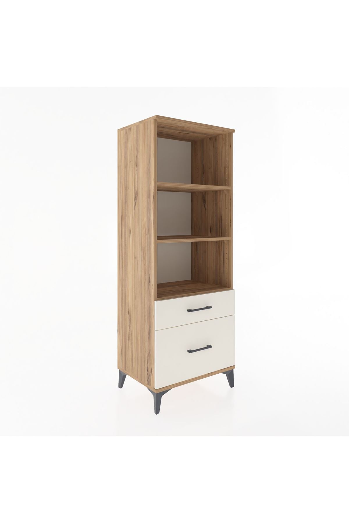 Hyperion Dolap 3 Raflı 2 Çekmeceli 60x44x163 - S53M014V7B