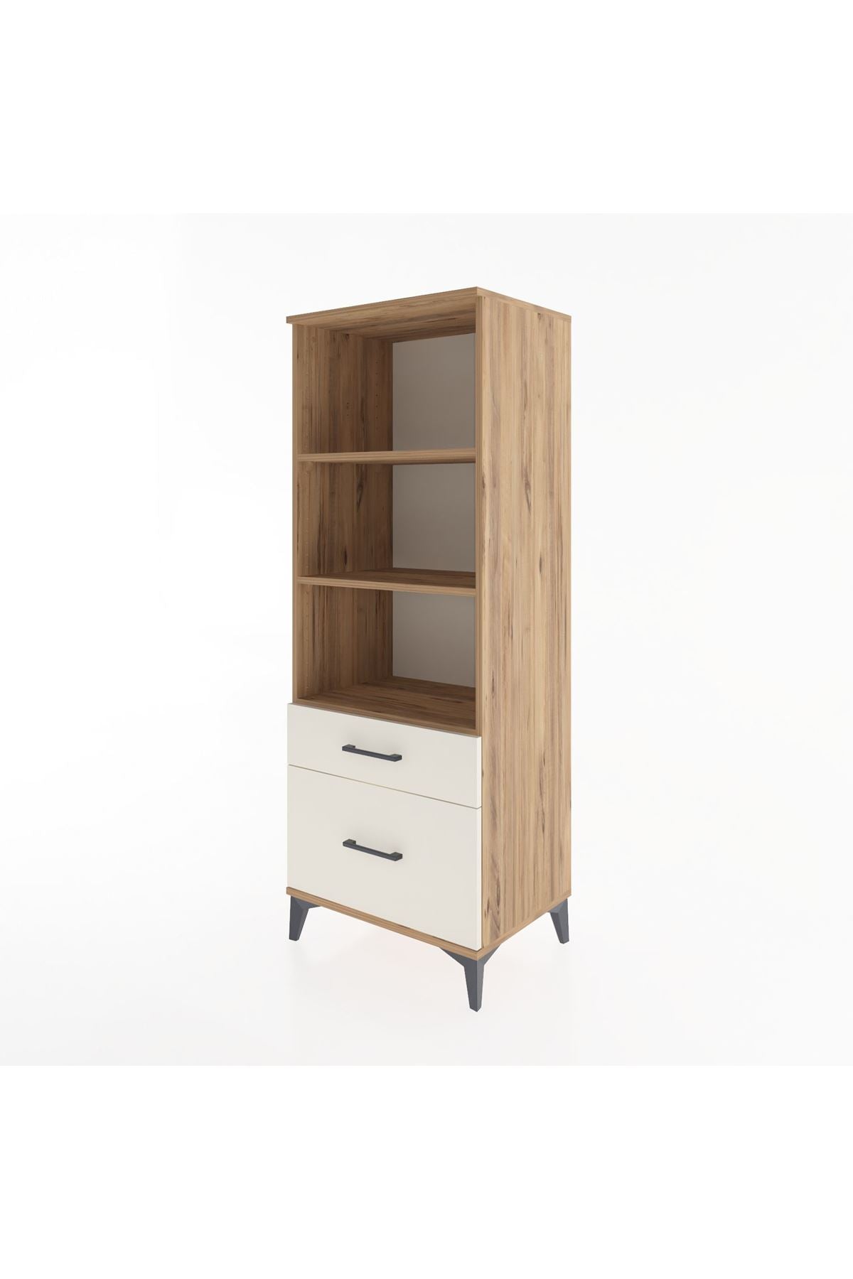 Hyperion Dolap 3 Raflı 2 Çekmeceli 60x44x163 - S53M014V7B