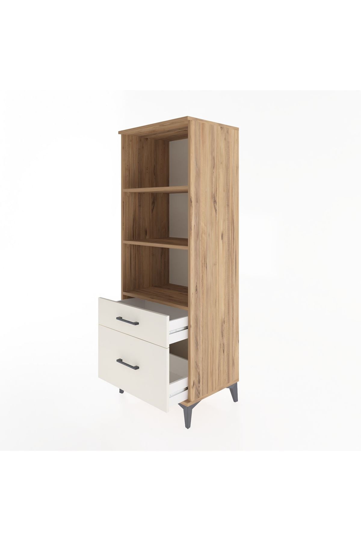 Hyperion Dolap 3 Raflı 2 Çekmeceli 60x44x163 - S53M014V7B