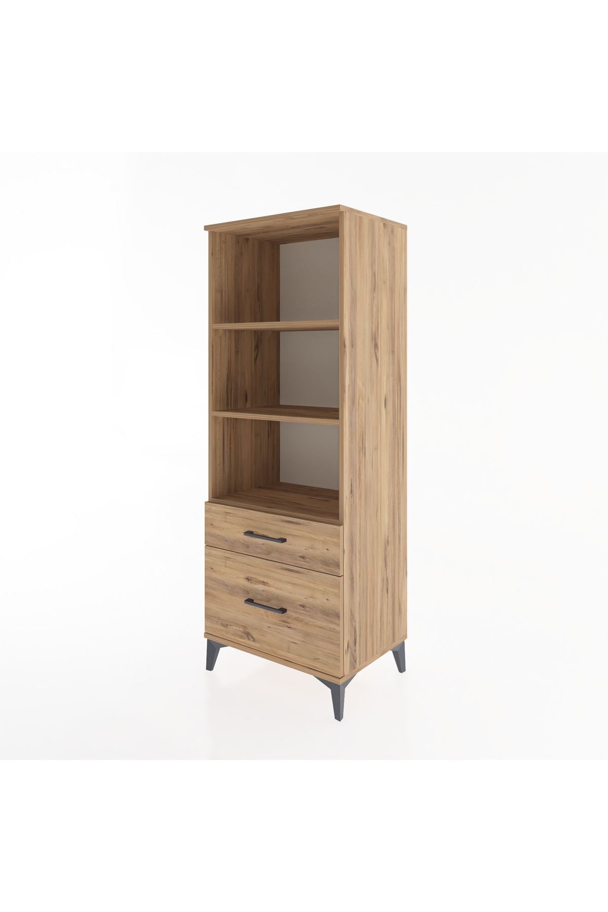 Hyperion Dolap 3 Raflı 2 Çekmeceli 60x44x163 - S53M014V9B