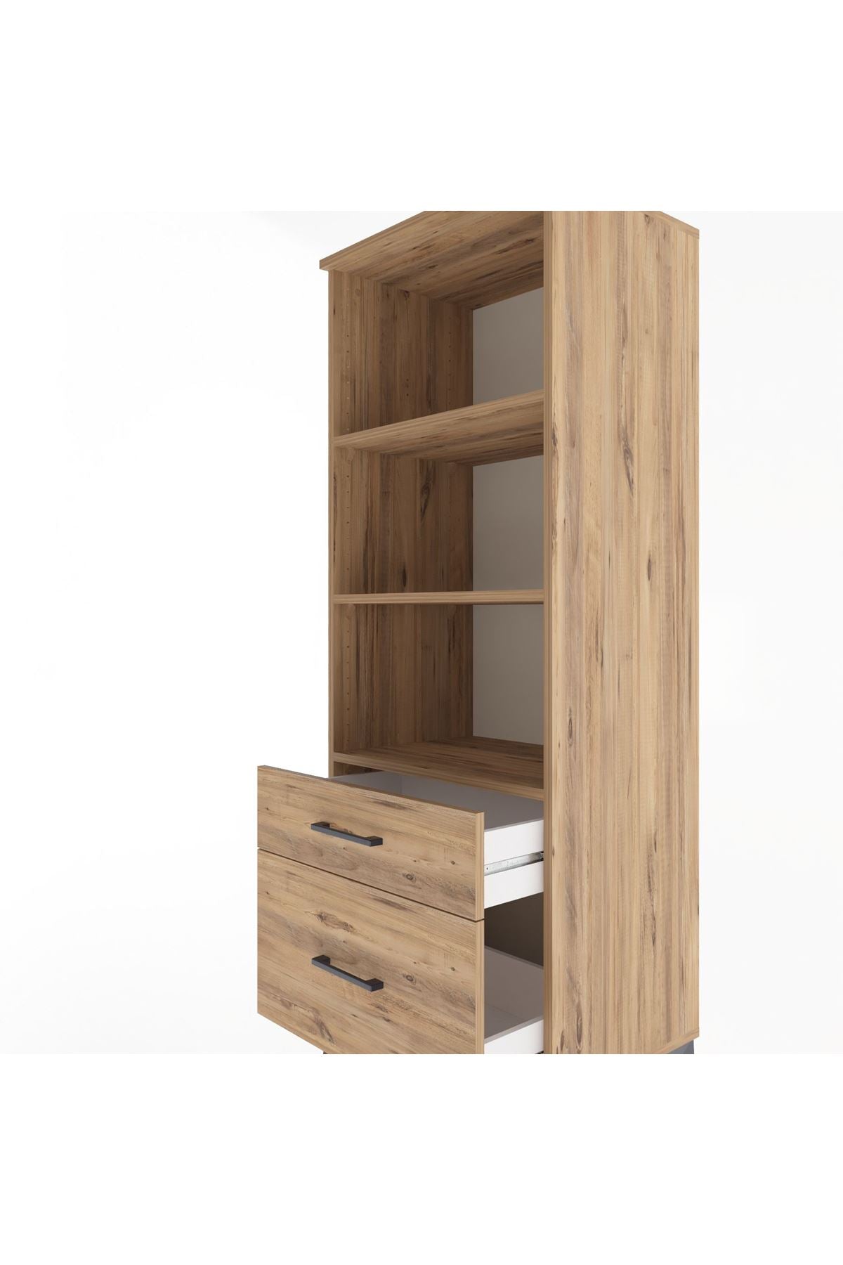 Hyperion Dolap 3 Raflı 2 Çekmeceli 60x44x163 - S53M014V9B