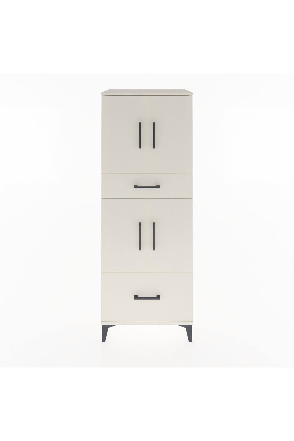 Hyperion Dolap 2 Raflı 2 Çekmeceli 4 Kapaklı 60x44x163 - S53M015V1B