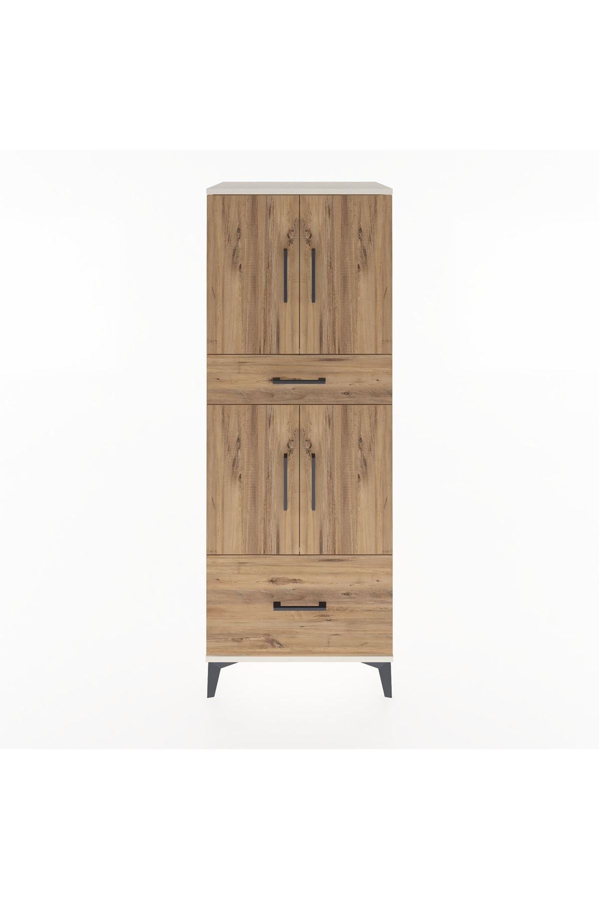 Hyperion Dolap 2 Raflı 2 Çekmeceli 4 Kapaklı 60x44x163 - S53M015V3B