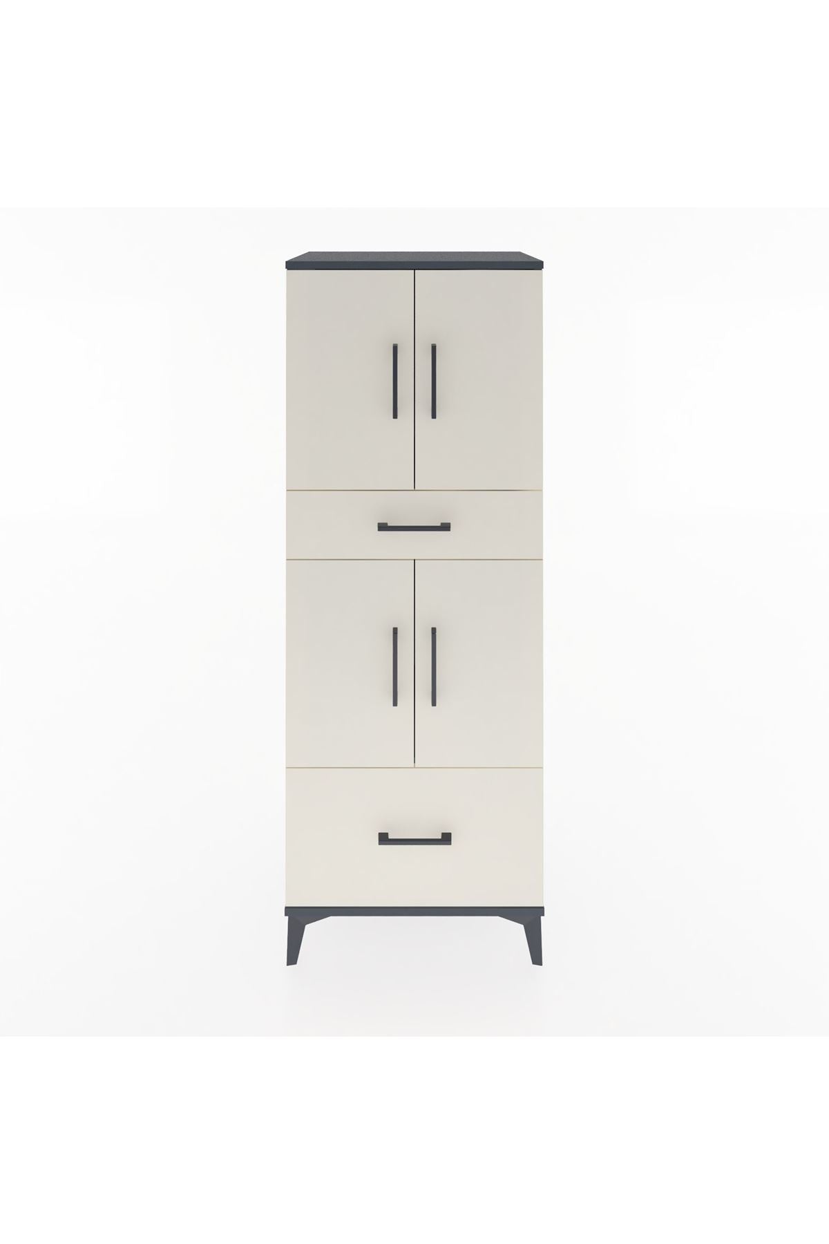 Hyperion Dolap 2 Raflı 2 Çekmeceli 4 Kapaklı 60x44x163 - S53M015V4B