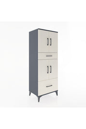 Hyperion Dolap 2 Raflı 2 Çekmeceli 4 Kapaklı 60x44x163 - S53M015V4B