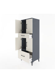 Hyperion Dolap 2 Raflı 2 Çekmeceli 4 Kapaklı 60x44x163 - S53M015V4B