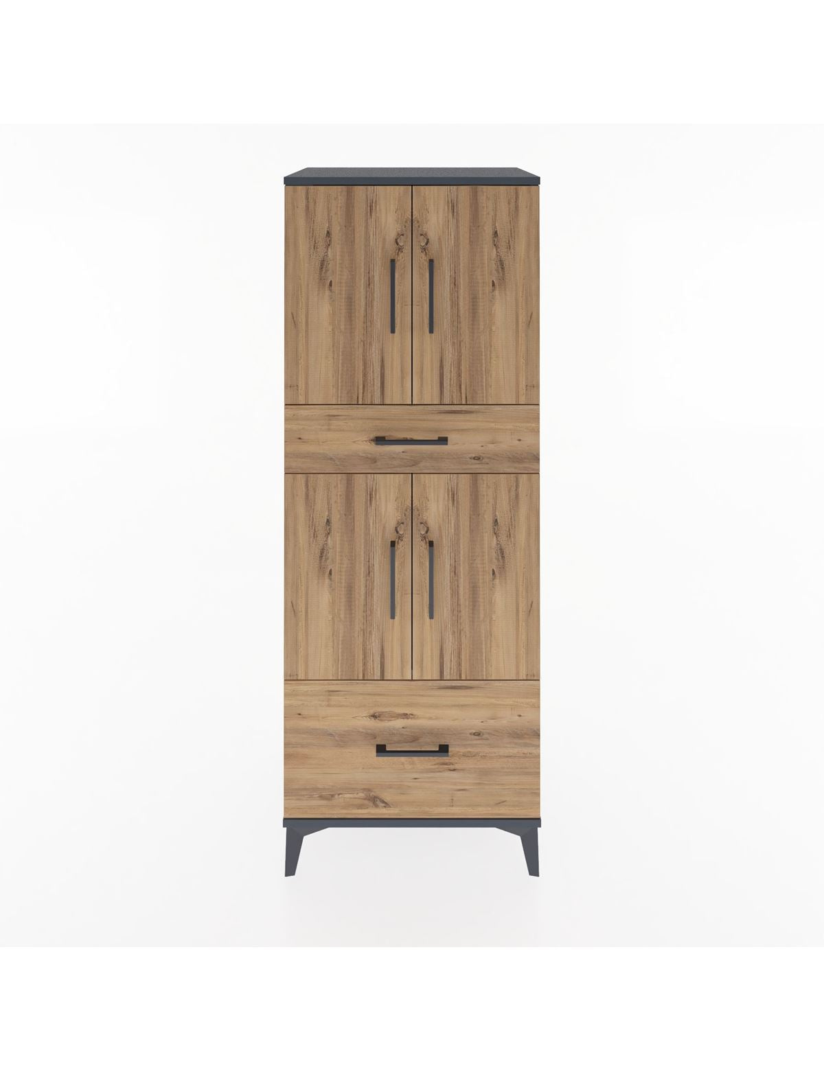 Hyperion Dolap 2 Raflı 2 Çekmeceli 4 Kapaklı 60x44x163 - S53M015V6B