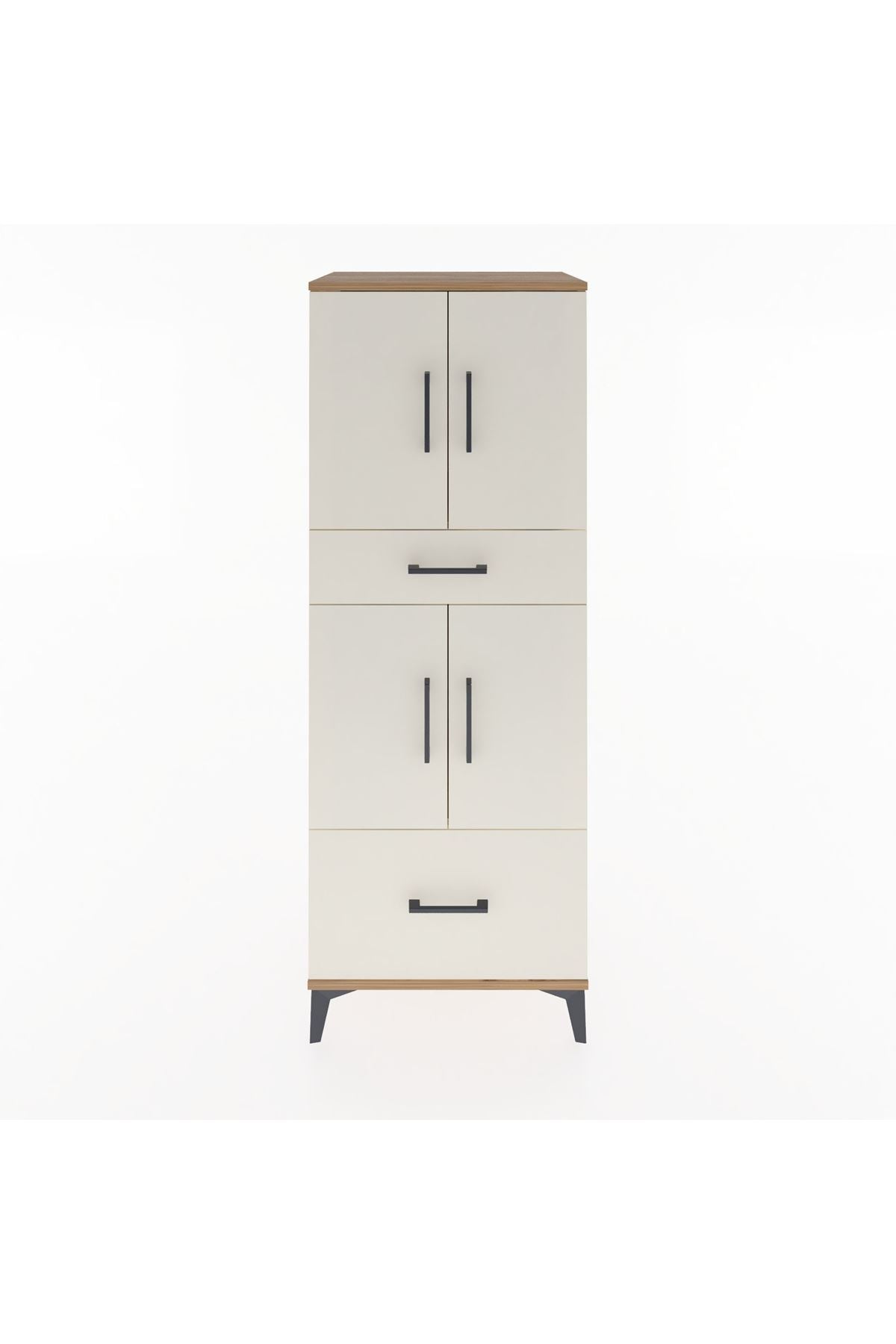 Hyperion Dolap 2 Raflı 2 Çekmeceli 4 Kapaklı 60x44x163 - S53M015V7B