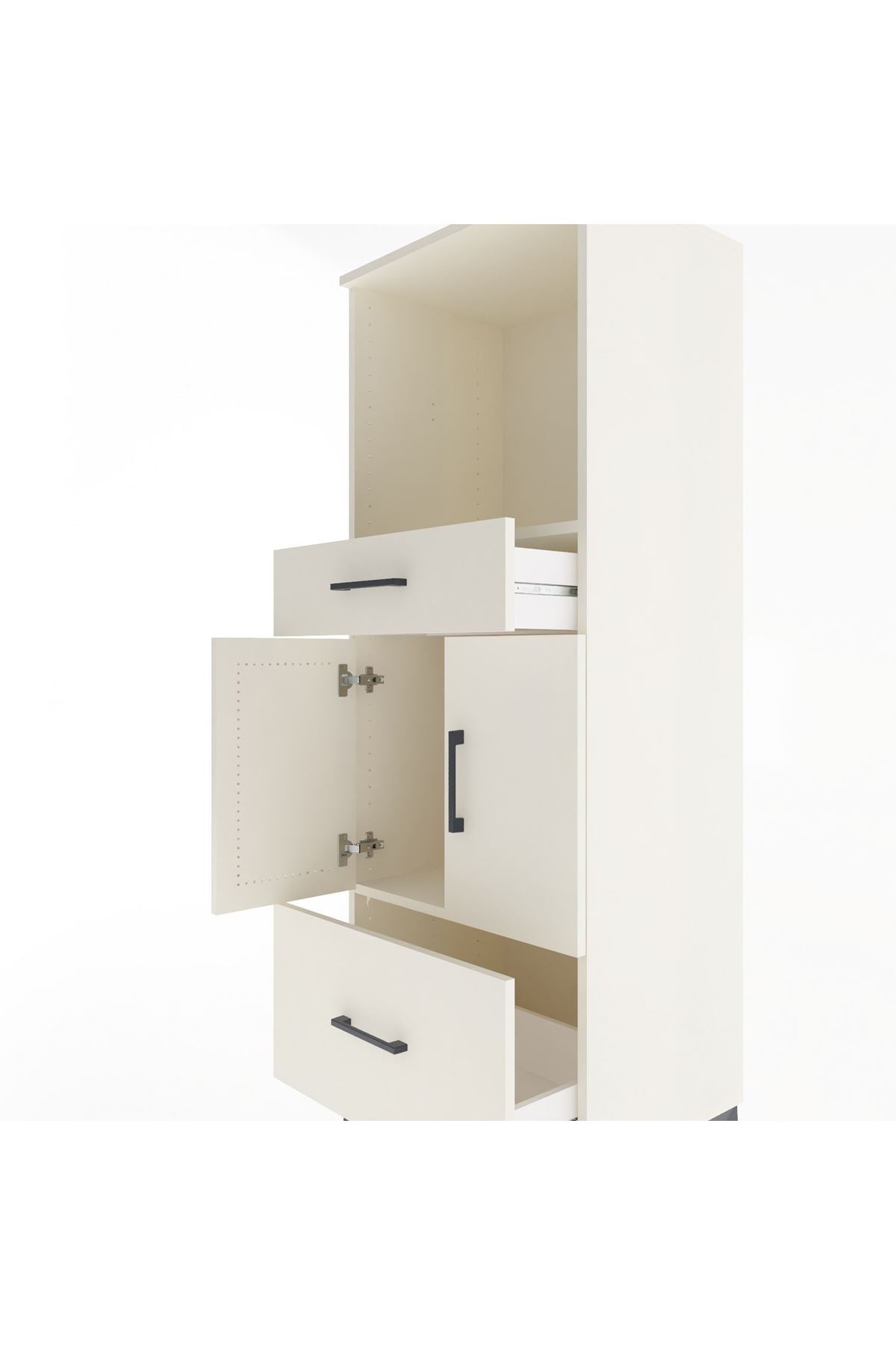 Hyperion Dolap 2 Raflı 2 Çekmeceli 2 Kapaklı 60x44x163 - S53M016V1B
