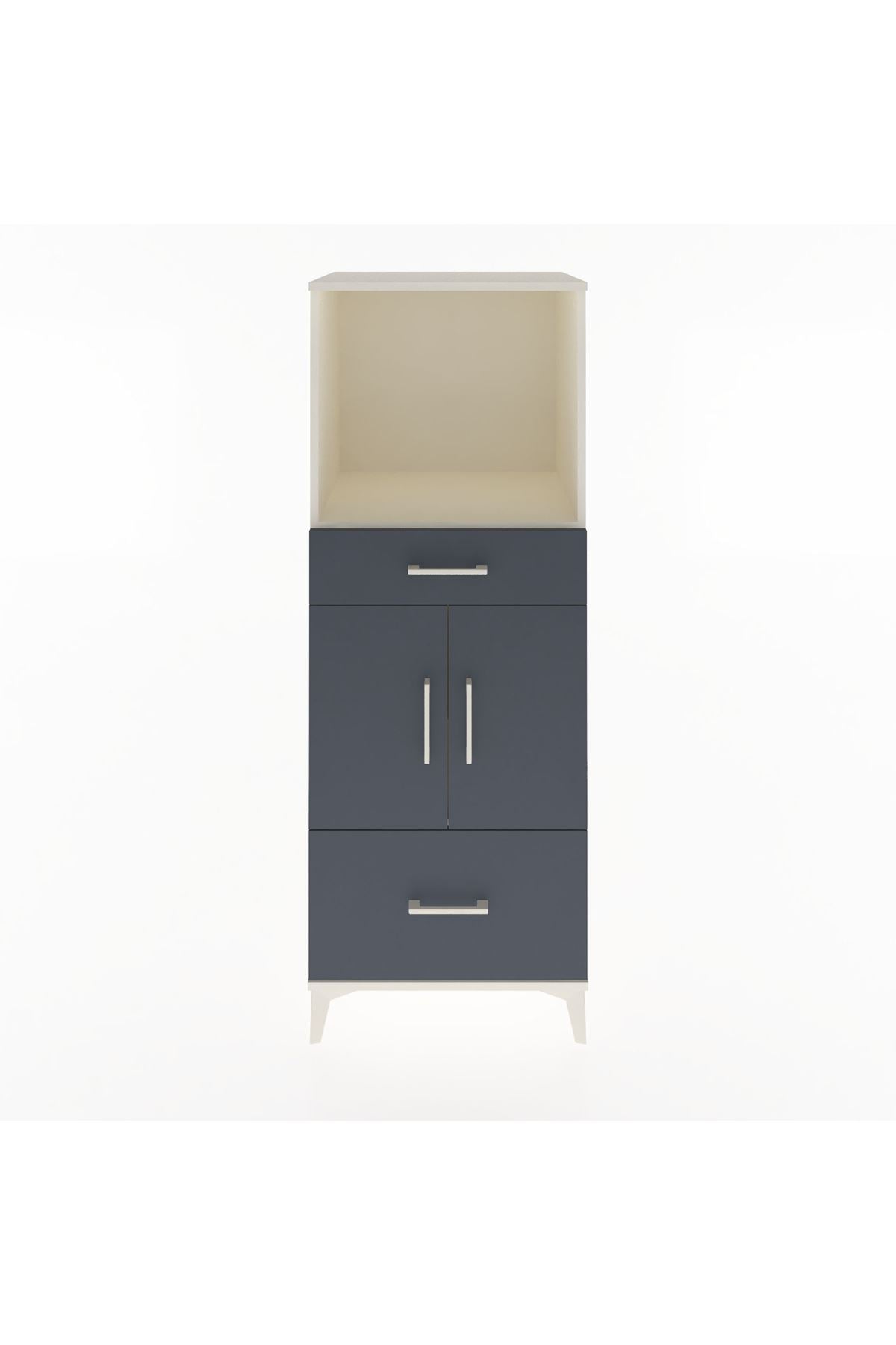 Hyperion Dolap 2 Raflı 2 Çekmeceli 2 Kapaklı 60x44x163 - S53M016V2B
