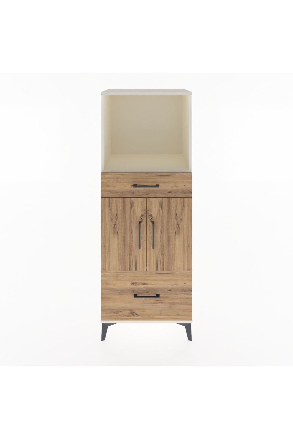 Hyperion Dolap 2 Raflı 2 Çekmeceli 2 Kapaklı 60x44x163 - S53M016V3B