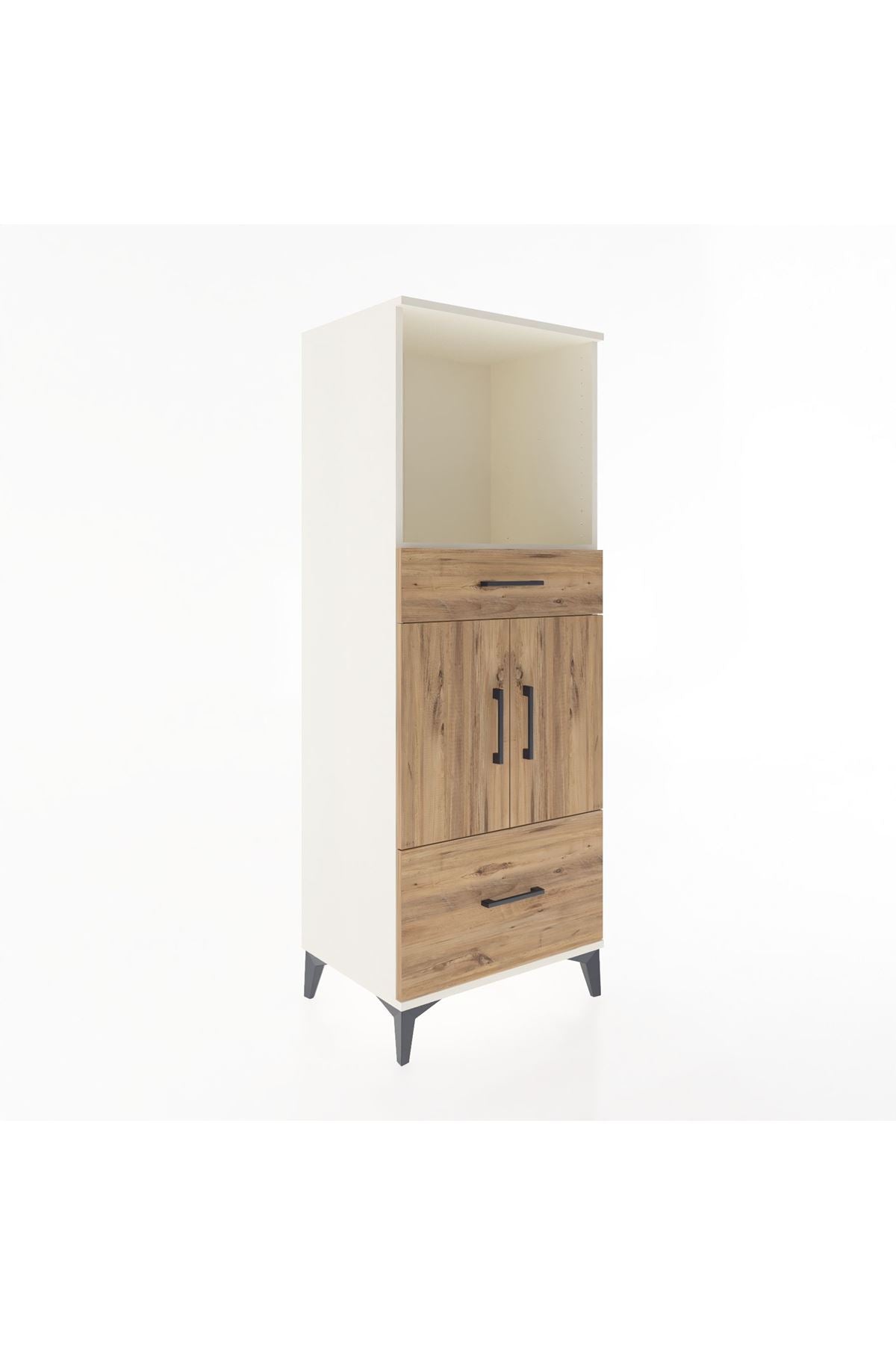 Hyperion Dolap 2 Raflı 2 Çekmeceli 2 Kapaklı 60x44x163 - S53M016V3B