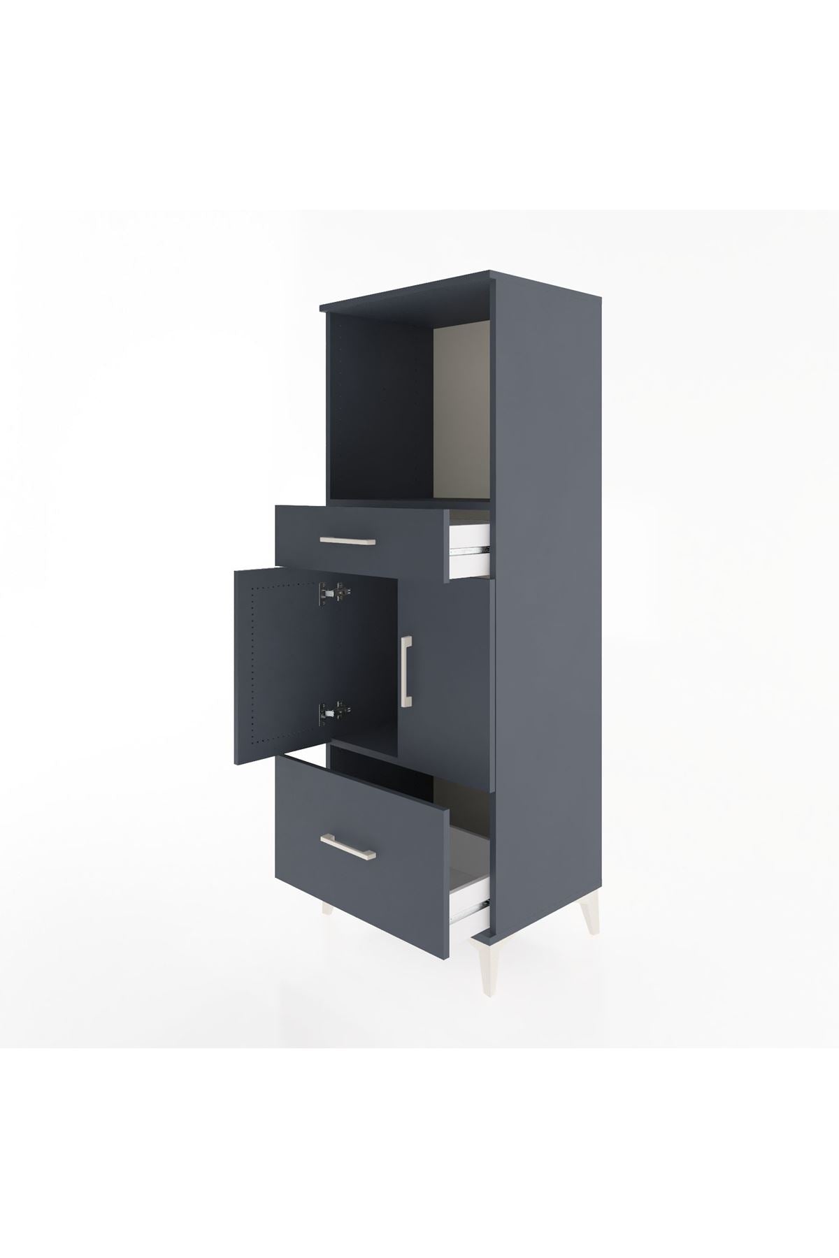 Hyperion Dolap 2 Raflı 2 Çekmeceli 2 Kapaklı 60x44x163 - S53M016V5B
