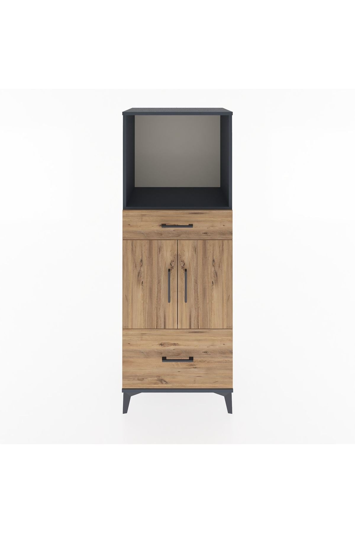 Hyperion Dolap 2 Raflı 2 Çekmeceli 2 Kapaklı 60x44x163 - S53M016V6B