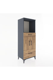 Hyperion Dolap 2 Raflı 2 Çekmeceli 2 Kapaklı 60x44x163 - S53M016V6B