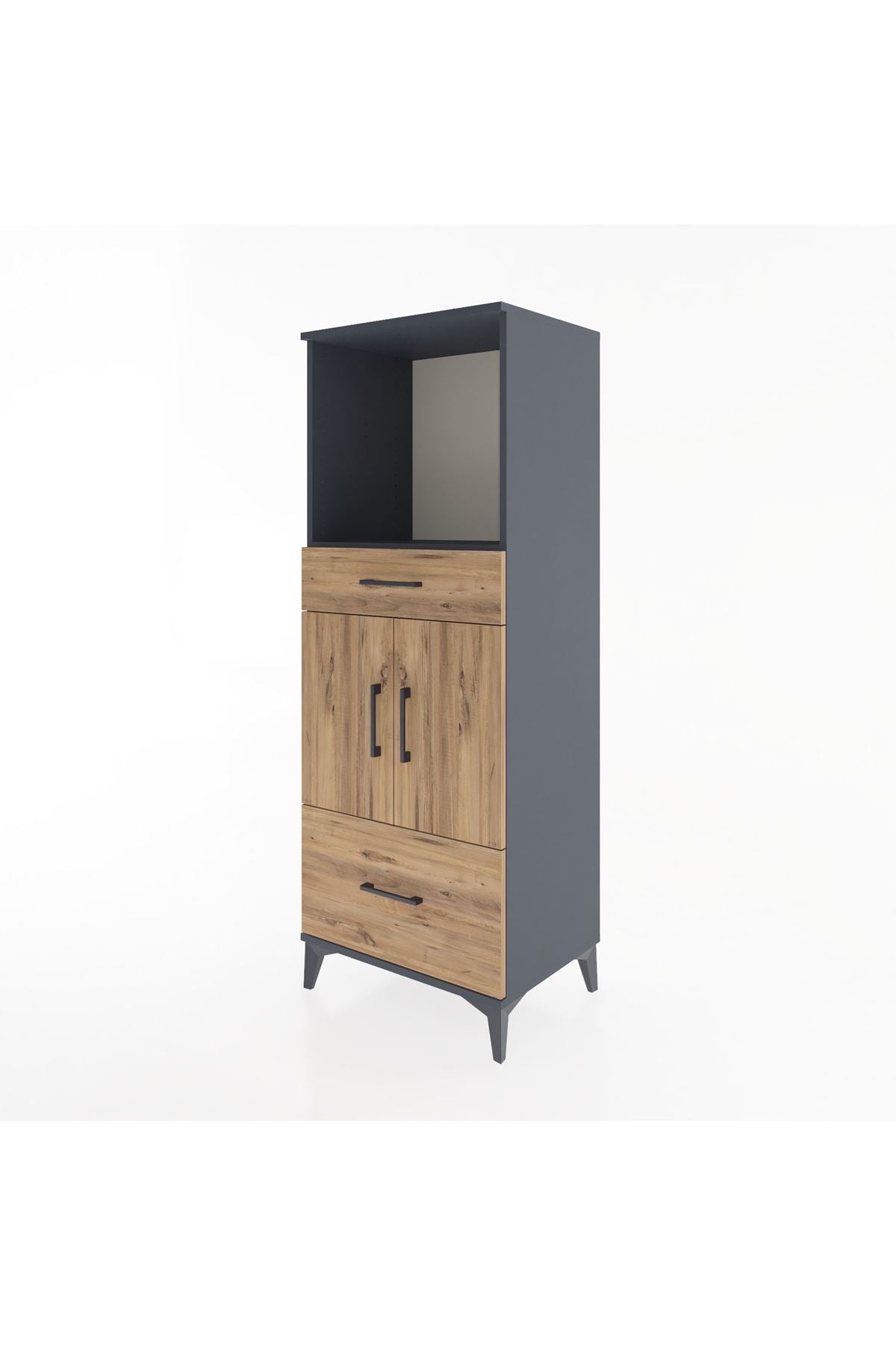 Hyperion Dolap 2 Raflı 2 Çekmeceli 2 Kapaklı 60x44x163 - S53M016V6B