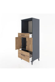 Hyperion Dolap 2 Raflı 2 Çekmeceli 2 Kapaklı 60x44x163 - S53M016V6B