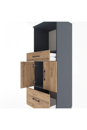 Hyperion Dolap 2 Raflı 2 Çekmeceli 2 Kapaklı 60x44x163 - S53M016V6B