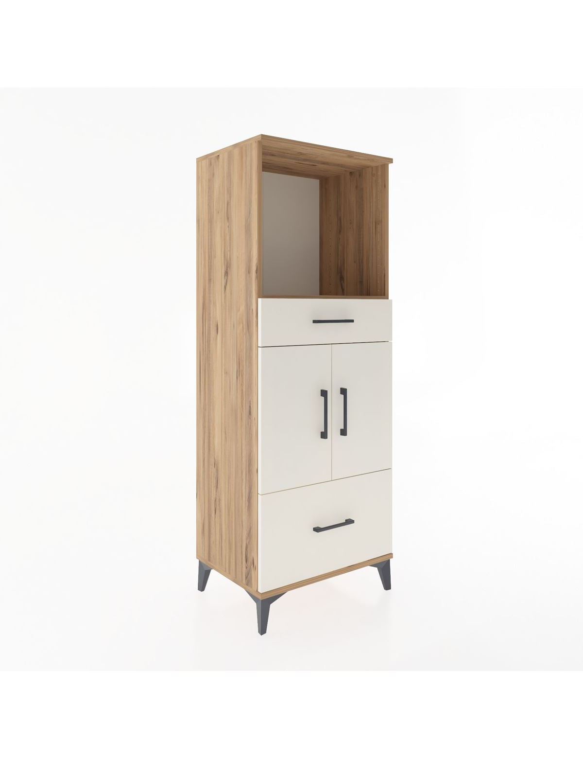 Hyperion Dolap 2 Raflı 2 Çekmeceli 2 Kapaklı 60x44x163 - S53M016V7B