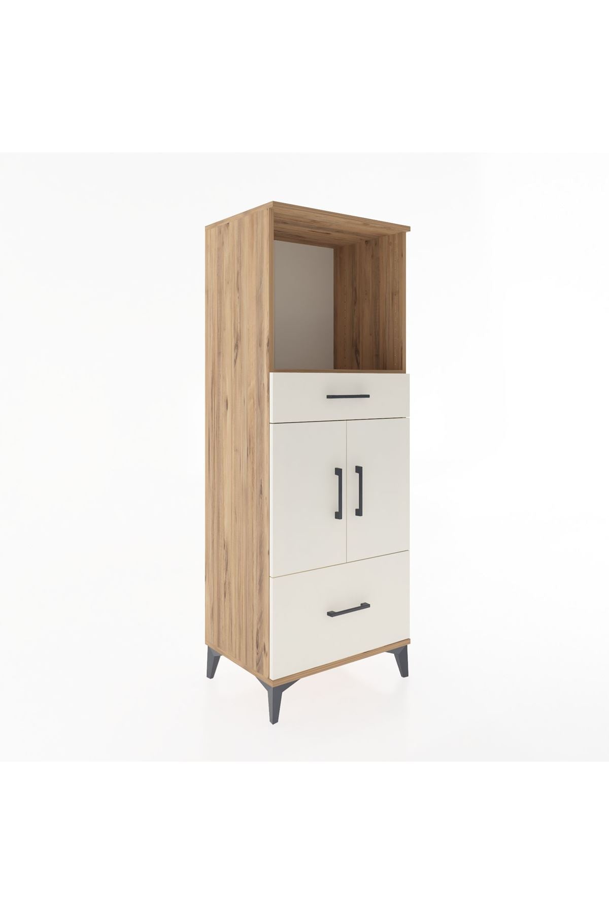 Hyperion Dolap 2 Raflı 2 Çekmeceli 2 Kapaklı 60x44x163 - S53M016V7B